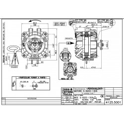 5-82CE-1305 EMI ventilator motor 5Watt universeel voor koel-vries
